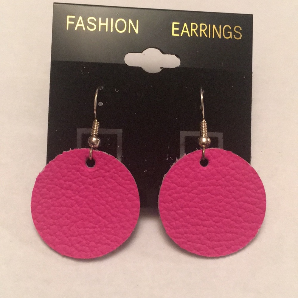 Leather earrings!